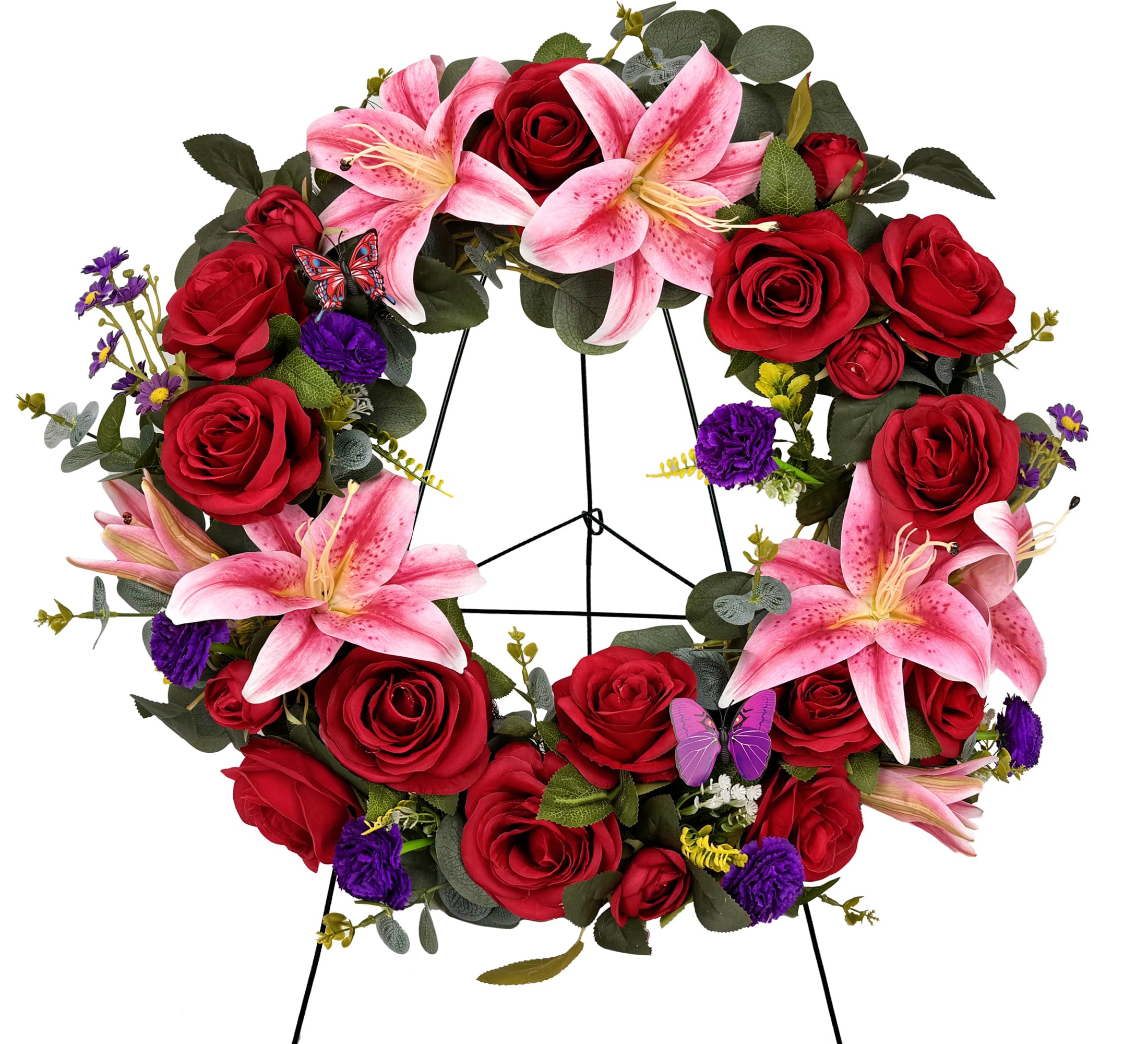 Amazon.com: Saxili Cemetery Wreaths for Graves with 30 inch Easel